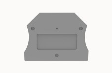 D-DC2.5-01P-11-00D(H) DEGSON End Plate for Din-Rail TB 2.5/4sqmm