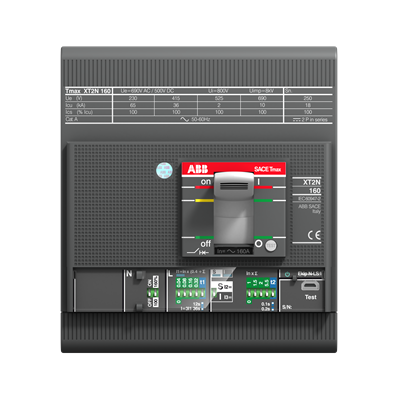 ABB 1SDA100080R1 Tmax XT2 160 Ekip Dip LSIG H 10A 4P MCCB