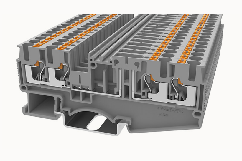 DS2.5-QU-TG-01P-11-00A(H) DEGSON 4-Wire Push-In DIN Rail Terminal Block 2.5mm² (with Test Point)