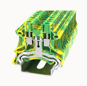 DC2.5-PE DEGSON Screw Type DIN-Rail Terminal Block 2.5mm² (PE/Ground)
