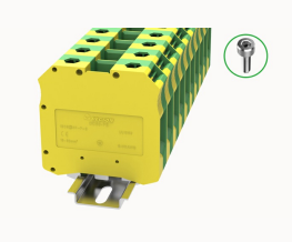 DC50-PE-01A DEGSON Screw Type DIN-Rail Terminal Block 50mm² (PE/Ground)