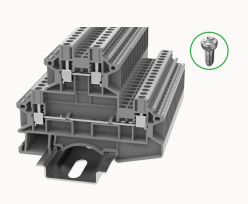 DCKKB2.5-02A DEGSON Double-Level Screw Type DIN-Rail Terminal Block 2.5mm²