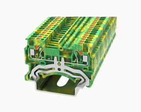 DS1.5-PE DEGSON Push-In DIN-Rail Terminal Block 1.5mm² (PE/Ground)