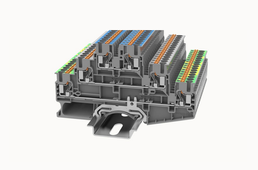 DS2.5-3L-L/N/PE DEGSON Push-In 3-Level DIN-Rail Terminal Block 2.5mm²