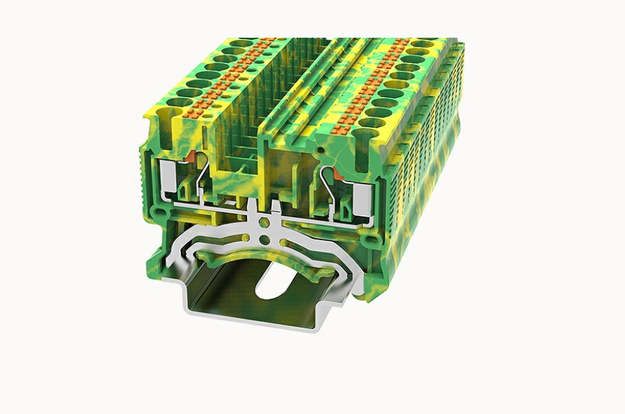 DS2.5-PE DEGSON Push-In DIN-Rail Terminal Block 2.5mm² (PE/Ground)
