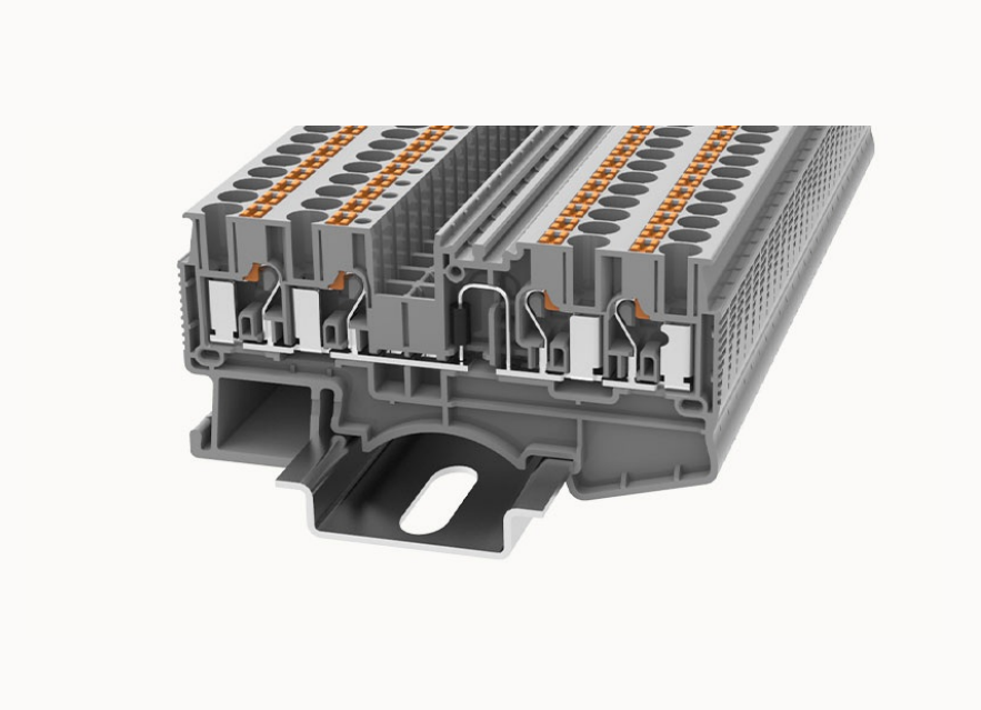 DS2.5-QU-LD DEGSON Push-In 4-Wire DIN-Rail Terminal Block 2.5mm² (with LED)