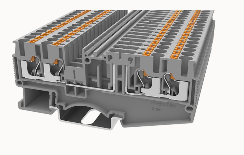 DS2.5-QU-TG DEGSON Push-In 4-Wire DIN-Rail Terminal Block 2.5mm² (with Test Point)