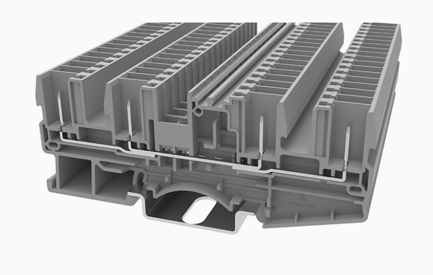 DS2.5-QU/4P DEGSON Push-In 4-Wire DIN-Rail Terminal Block 2.5mm²