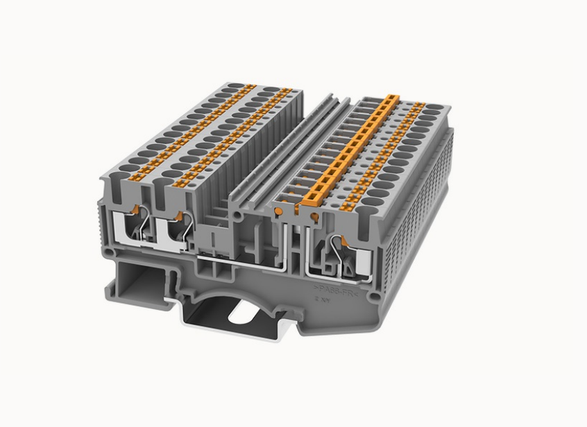 DS2.5-TW-MT DEGSON Push-In Twin DIN-Rail Terminal Block 2.5mm² (with Marker)