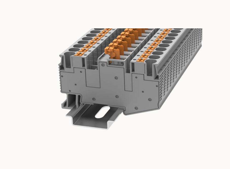 DS6-MT DEGSON Push-In DIN-Rail Terminal Block 6mm² (with Marker)