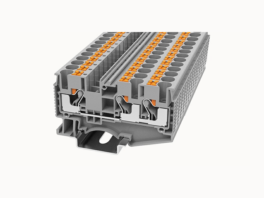 DS6-TW DEGSON Push-In Twin DIN-Rail Terminal Block 6mm²