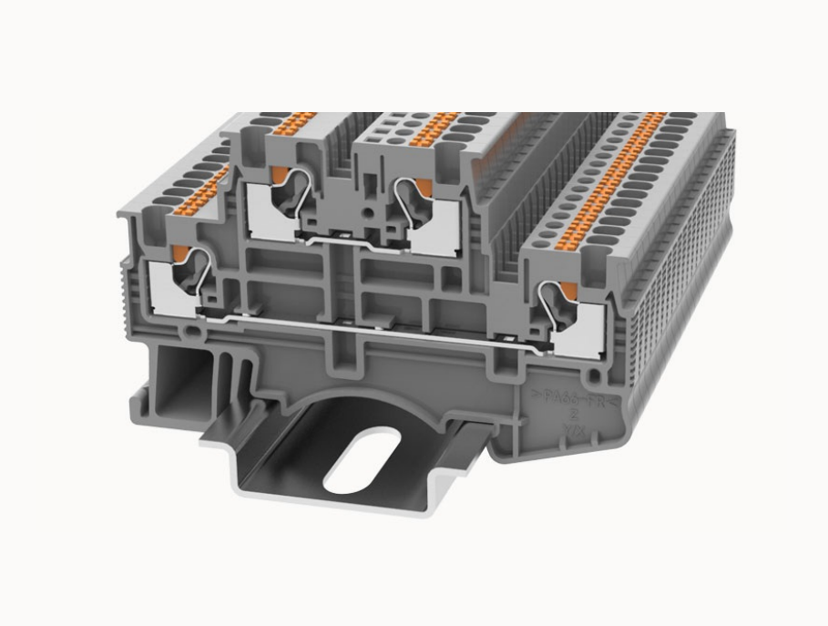 DSKK1.5 DEGSON Push-In Double-Level DIN-Rail Terminal Block 1.5mm²