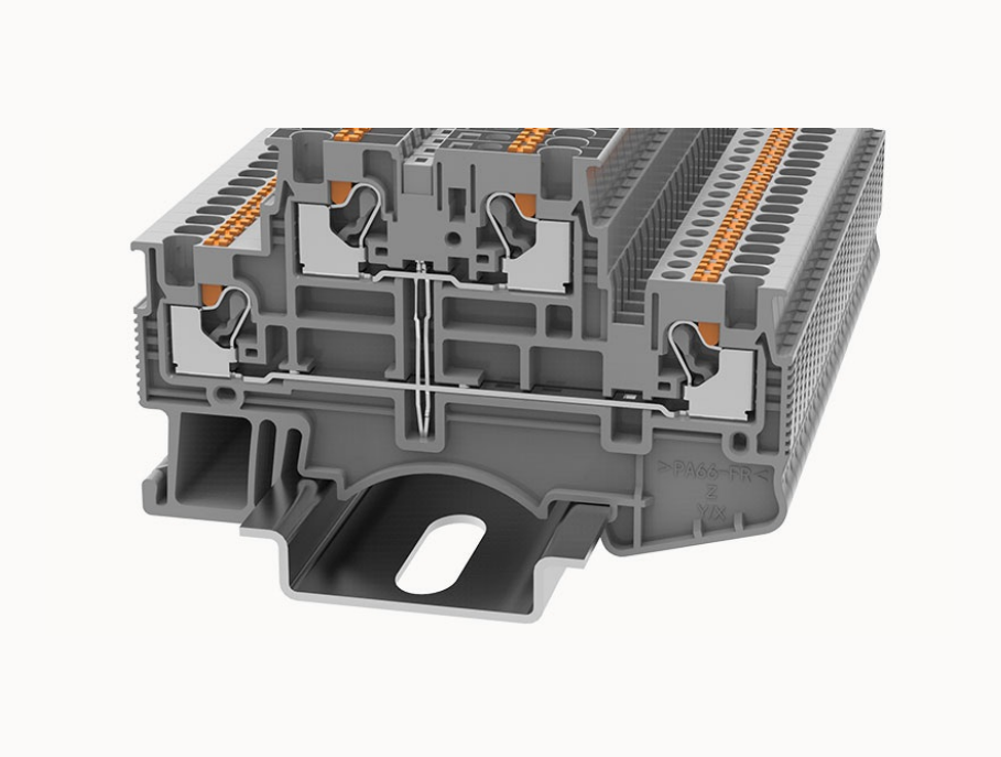 DSKK1.5-PV DEGSON Push-In Double-Level DIN-Rail Terminal Block 1.5mm² (PV)