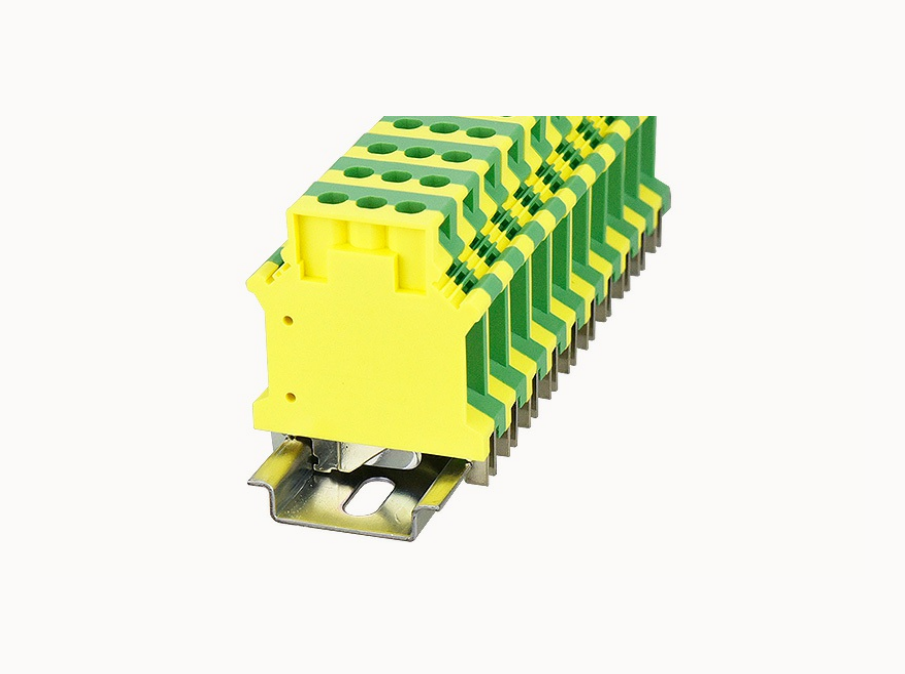 PC16-PE DEGSON Screw Type PC DIN-Rail Terminal Block 16mm² (PE/Ground)