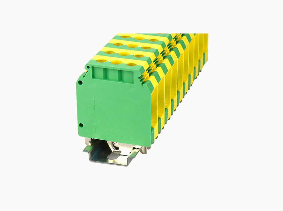 PC35-PE DEGSON Screw Type PC DIN-Rail Terminal Block 35mm² (PE/Ground)