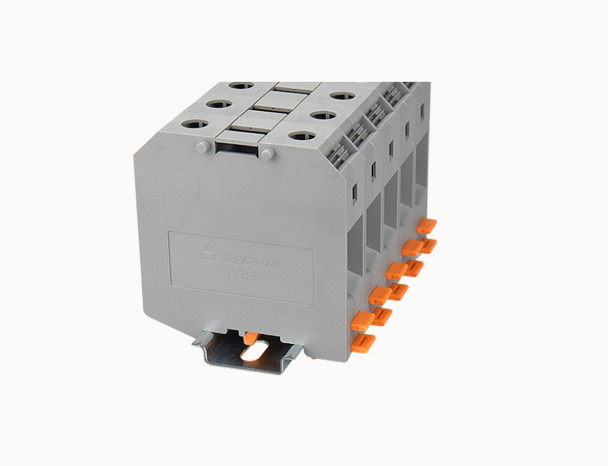 PC50 DEGSON Screw Type PC DIN-Rail Terminal Block 50mm²