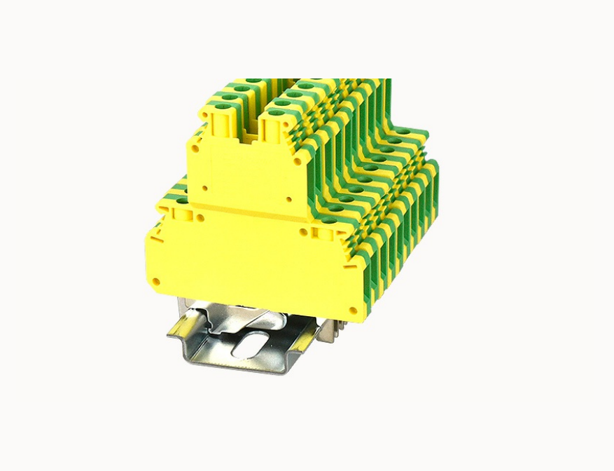 PCKK4-PE DEGSON Screw Type PC DIN-Rail Terminal Block (PE/Ground)
