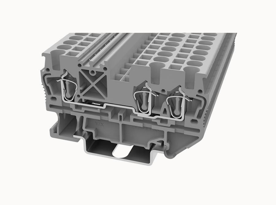 STB6-TW DEGSON Spring-Cage Twin DIN-Rail Terminal Block 6mm²