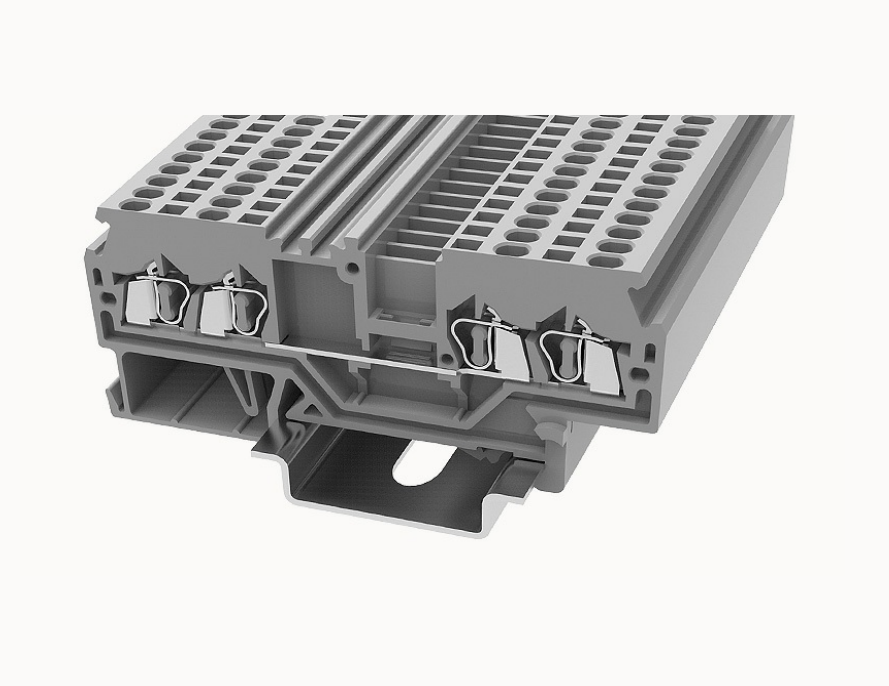 WS1.5-QU DEGSON Spring-Cage 4-Wire DIN-Rail Terminal Block 1.5mm²
