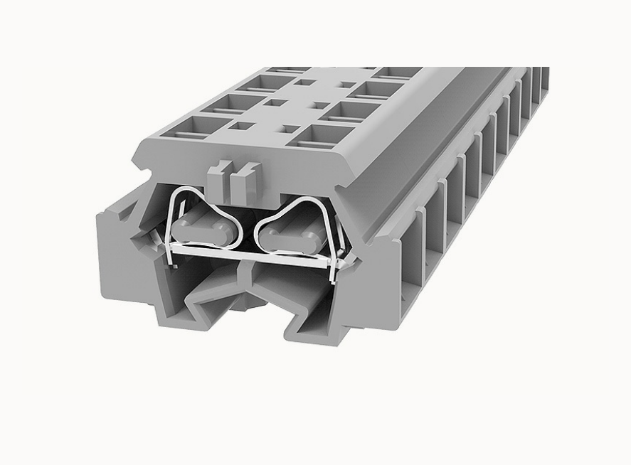 WS1.5T-DB DEGSON Spring-Cage Double Bridge DIN-Rail Terminal Block 1.5mm²