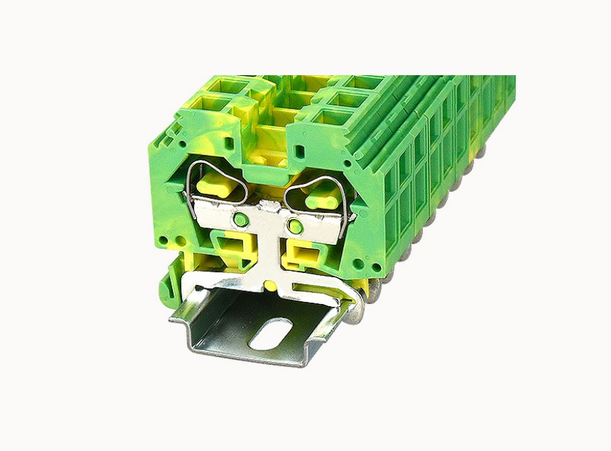 WS10-SD-PE DEGSON Spring-Cage DIN-Rail Terminal Block 10mm² (PE/Ground) (Disconnect)