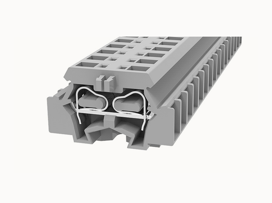 WS2.5-DB DEGSON Spring-Cage Double Bridge DIN-Rail Terminal Block 2.5mm²