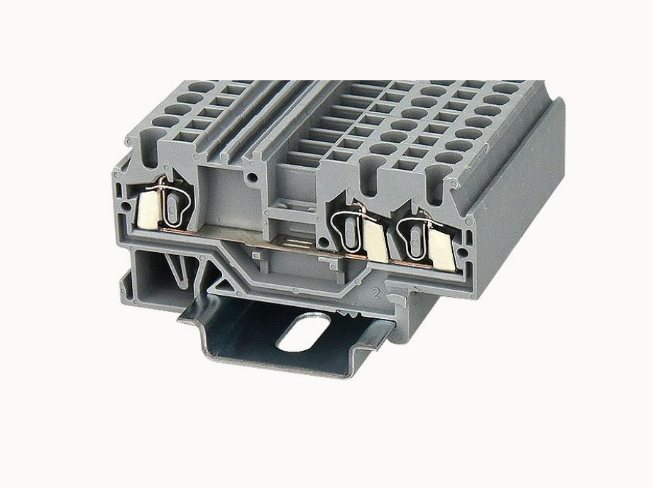 WS2.5-TW DEGSON Spring-Cage Twin DIN-Rail Terminal Block 2.5mm²
