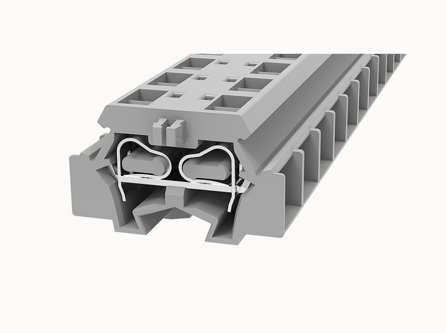 WS2.5T-DB DEGSON Spring-Cage Double Bridge DIN-Rail Terminal Block 2.5mm²