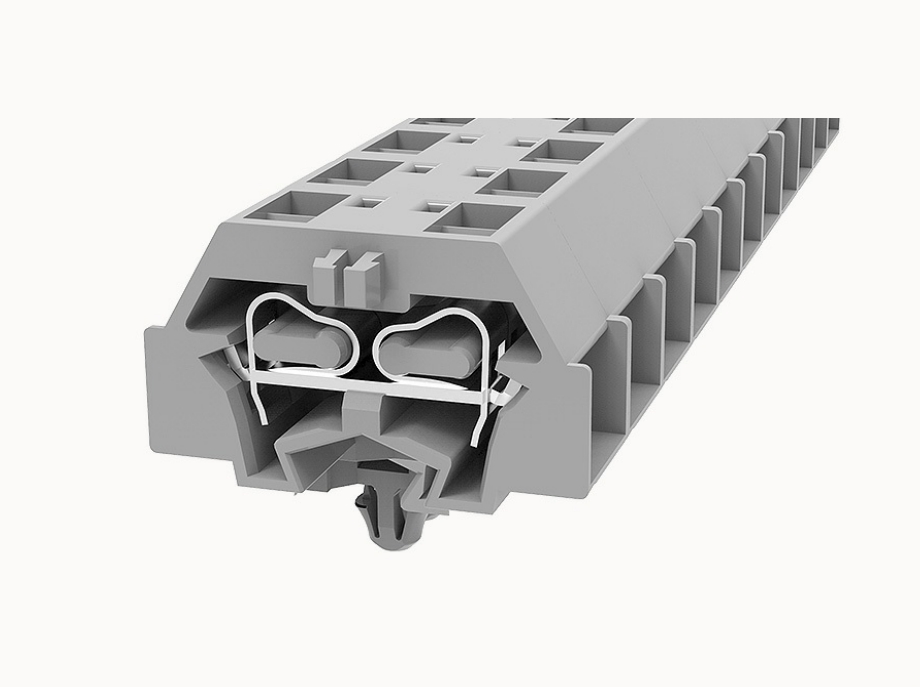 WS2.5T-DB-11A DEGSON Spring-Cage Double Bridge DIN-Rail Terminal Block 2.5mm²