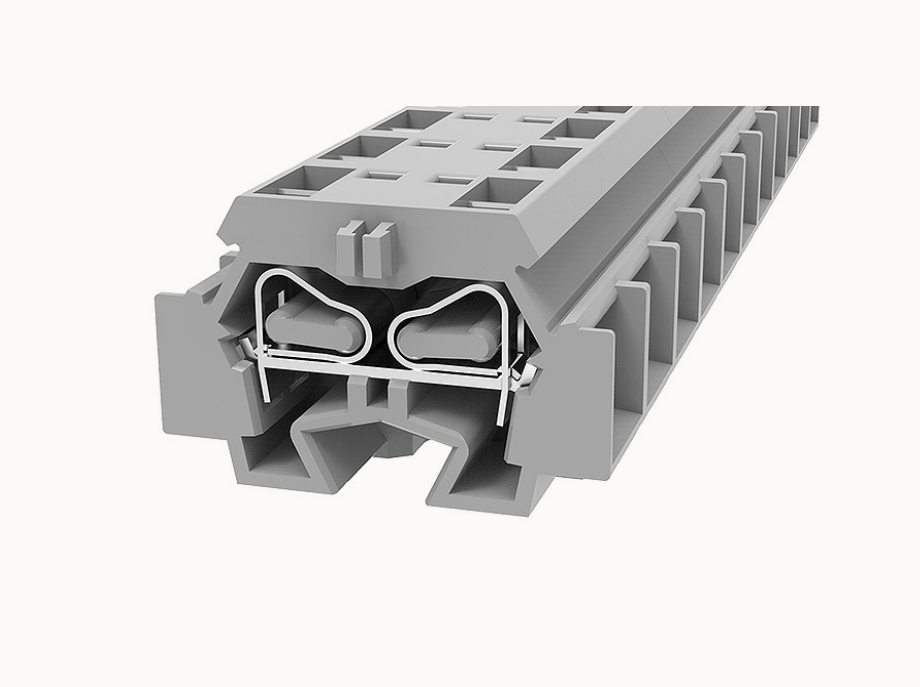 WS4T-DB DEGSON Spring-Cage Double Bridge DIN-Rail Terminal Block 4mm²