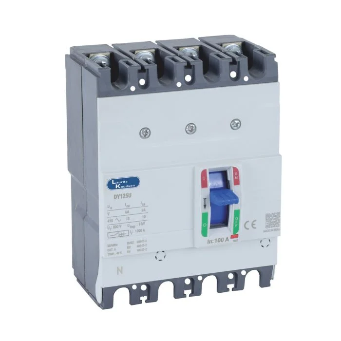 EM90984OOGO Lauritz Knudsen MCCB dsine DY125U - 50 A, 4 Pole, 10 kA at 415 V AC / 10 kA at 250 V DC, Thermal-Magnetic Release