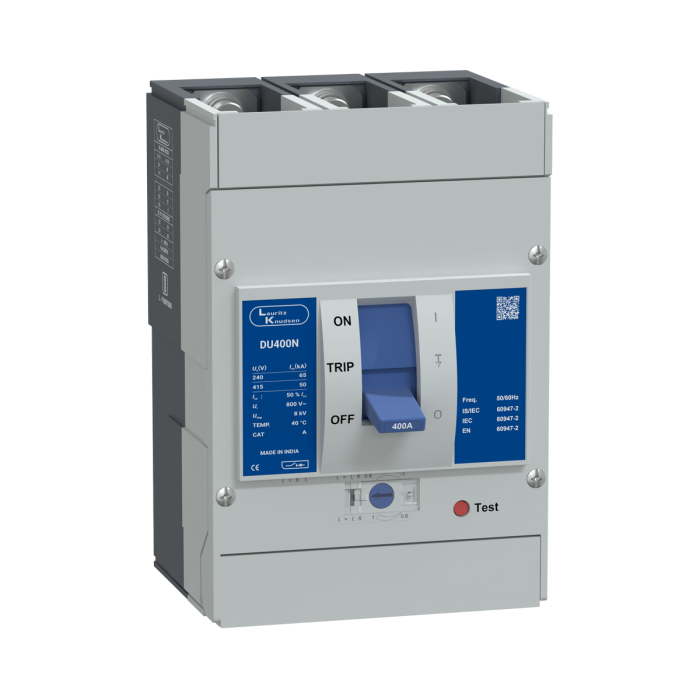 CM98402OORO Lauritz Knudsen MCCB dsine DU400N - 400 A, 3 Pole, 50 kA at 415 V AC, Thermal-Magnetic Release