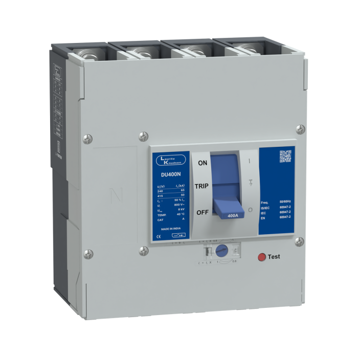 CM98404OORO Lauritz Knudsen MCCB dsine DU400N - 400 A, 4 Pole, 50 kA at 415 V AC, Thermal-Magnetic Release