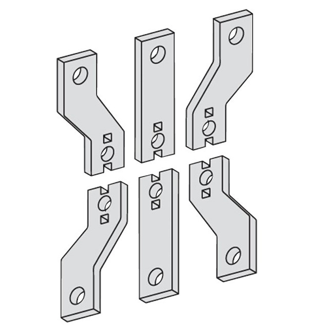 ST98054OOOO Lauritz Knudsen Spreader Terminals for DN3-630 - 3 pole, 630 A