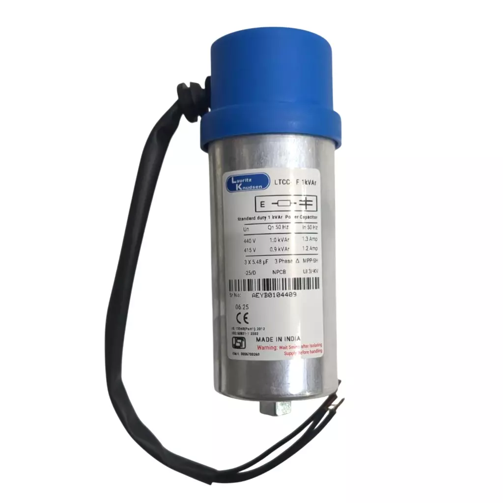 LTCCF301B2 Lauritz Knudsen PFC Capacitor LTCCF301B2 1 kVAr, 440 V - Standard Duty, Cylindrical
