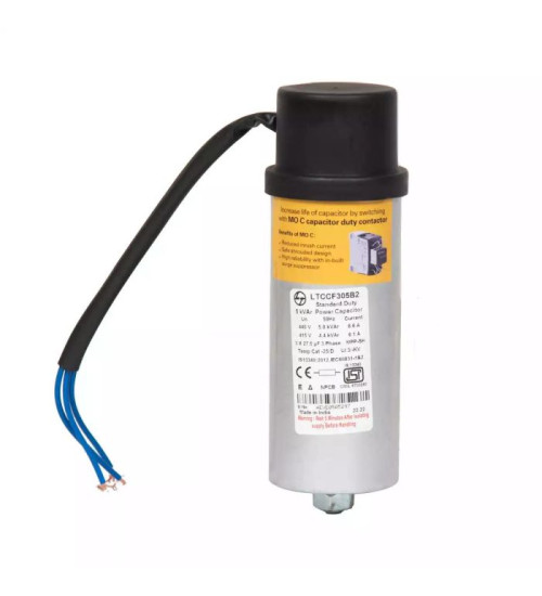 LTCCF305C2 Lauritz Knudsen PFC Capacitor LTCCF305C2 5.5 kVAr, 480 V - Standard Duty, Cylindrical