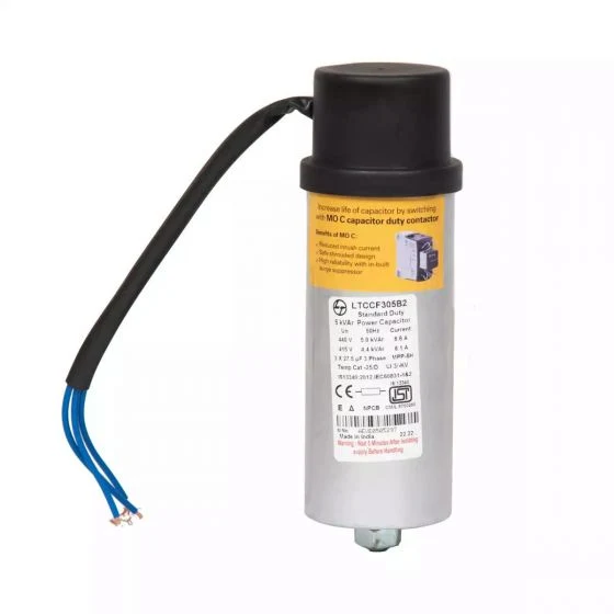 LTCCF305M2 Lauritz Knudsen PFC Capacitor LTCCF305M2 5.3 kVAr, 525 V - Standard Duty, Cylindrical