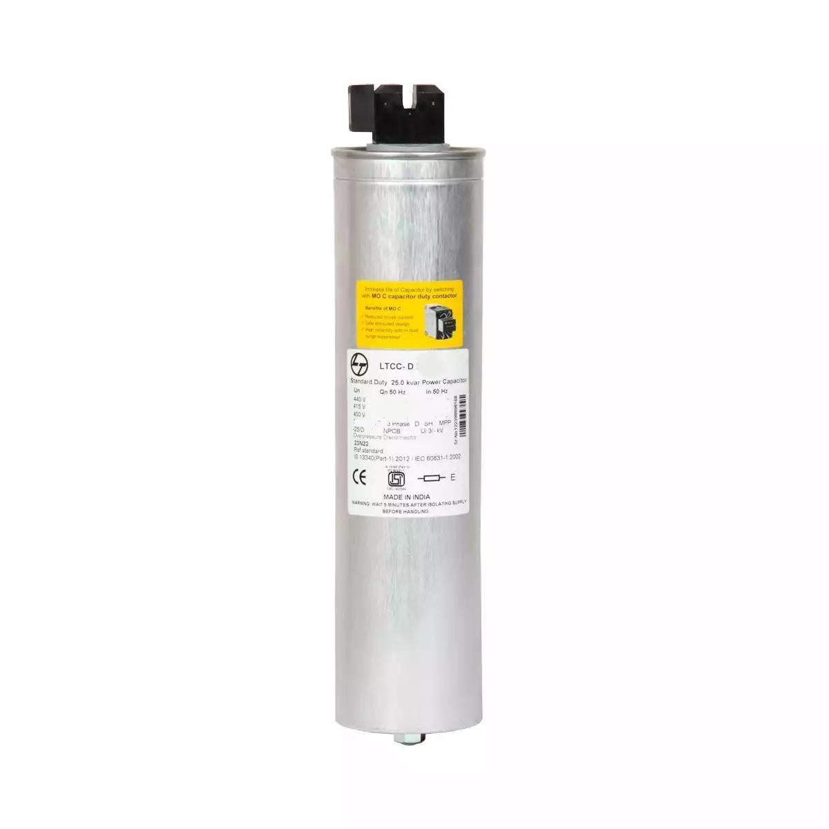LTCCD308B2 Lauritz Knudsen PFC Capacitor LTCCD308B2 8.33 kVAr, 440 V - Standard Duty, Cylindrical