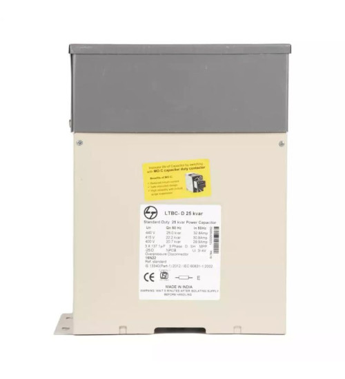 LTBCD316C2 Lauritz Knudsen PFC Capacitor LTBCD316C2 16.6 kVAr, 480 V - Standard Duty, Box