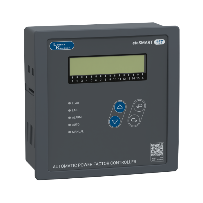 CS91616OOOO Lauritz Knudsen APFC Controller etaSMART T 15 - 15 thyristor steps, 144 x 144 mm