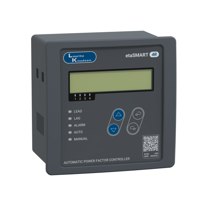CS90884OOOO Lauritz Knudsen APFC Controller etaSMART R 4 - 4 contactor steps, 96 x 96 mm