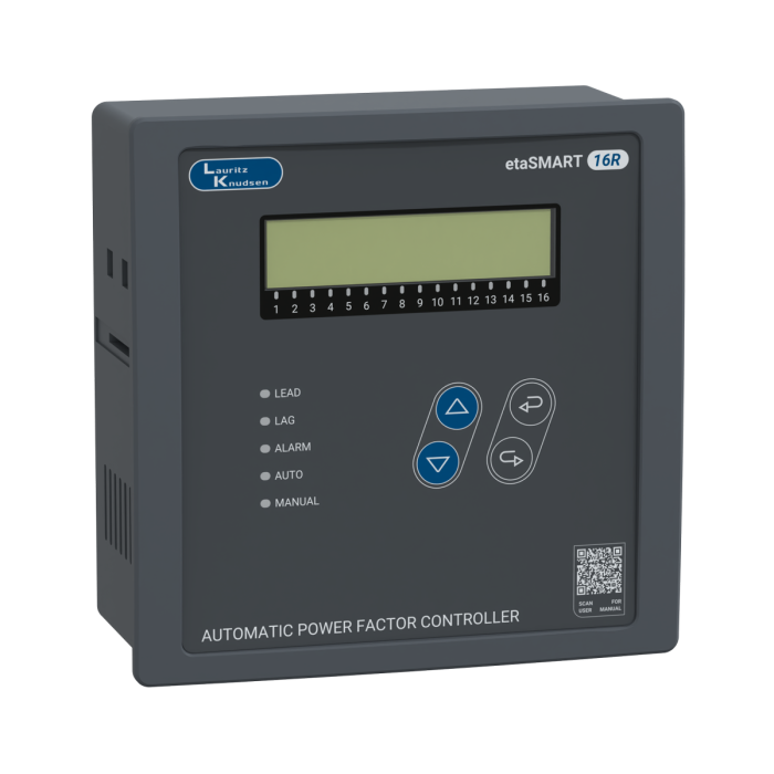 CS90905OOOO Lauritz Knudsen APFC Controller etaSMART R 16 - 16 contactor steps, 144 x 144 mm