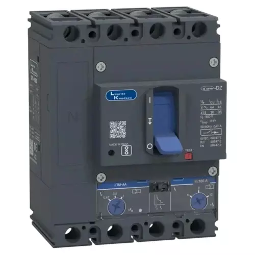 DZ0F0100D5C1AOOOO Lauritz Knudsen MCCB dsine DZ0 - 100 A, 4 Pole, 36 kA, Thermal-Magnetic Release
