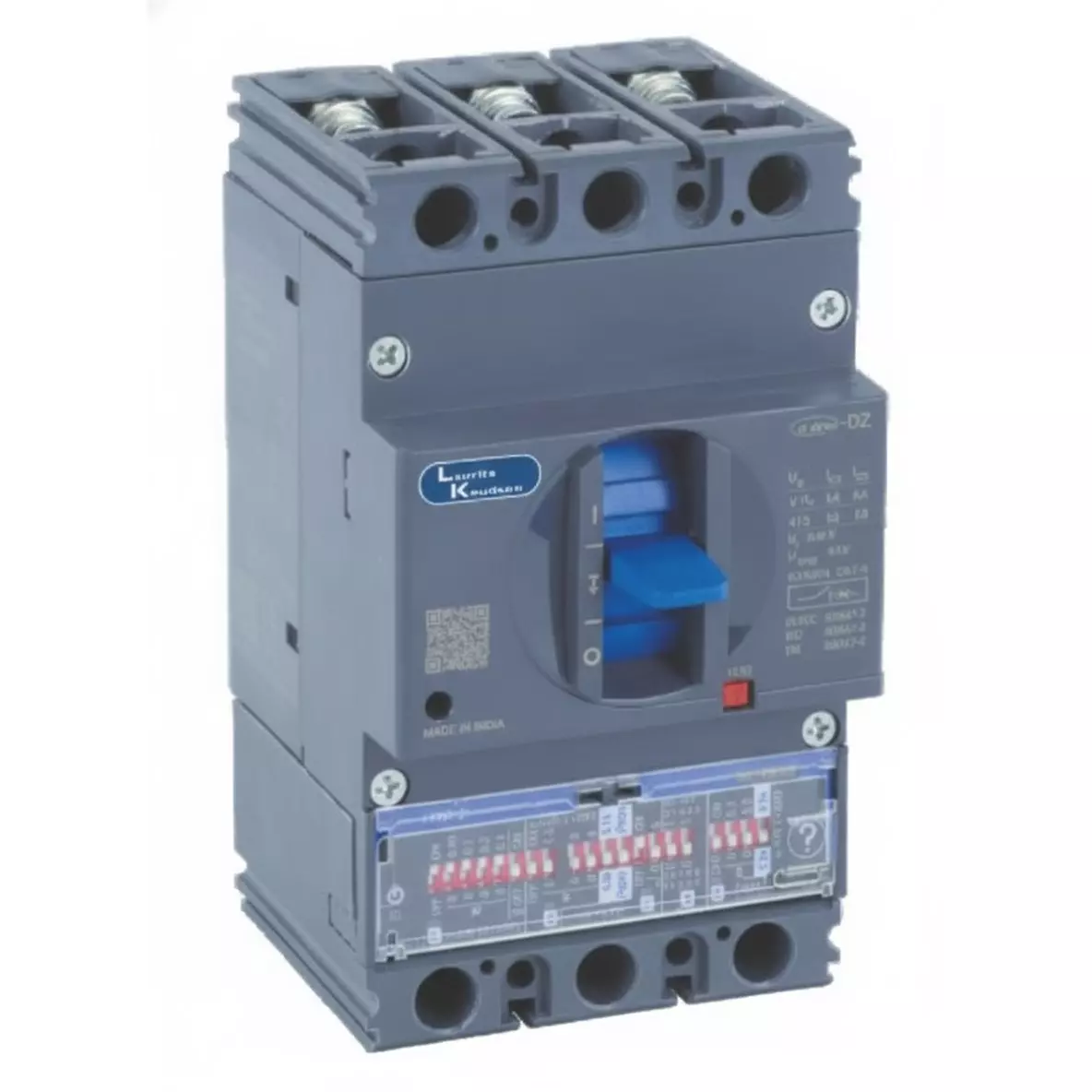 DZ2T0040HXF1AOOOO Lauritz Knudsen MCCB dsine DZ2 - 40 A, 3 Pole, 80 kA, Microprocessor Release iTRP1