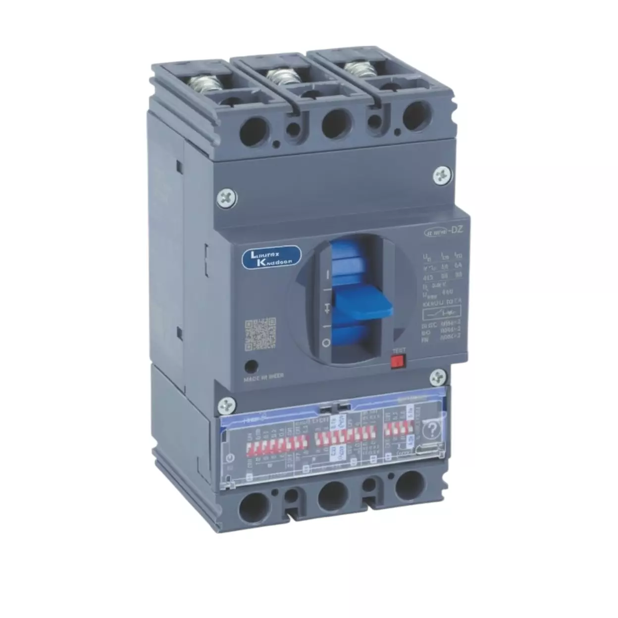 DZ6T0400DXH1AOOOO Lauritz Knudsen MCCB dsine DZ6 - 400 A, 3 Pole, 36 kA, Microprocessor Release iTRP3