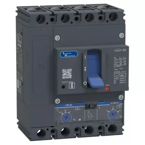 DZ6F0400DXH1AOOOO Lauritz Knudsen MCCB dsine DZ6 - 400 A, 4 Pole, 36 kA, Microprocessor Release iTRP3