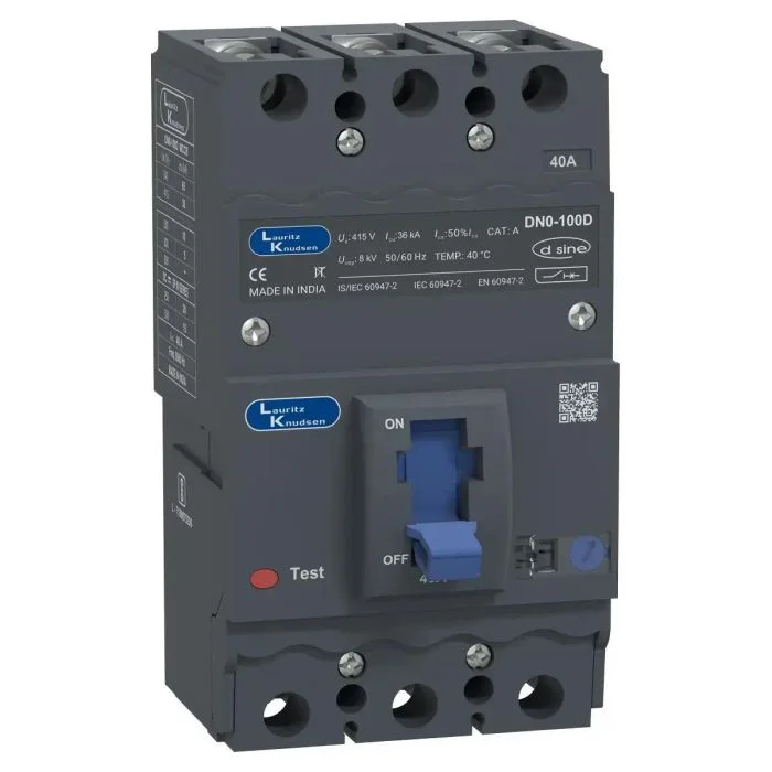 CM97893OOF2OG Lauritz Knudsen MCCB dsine DN0 - 40 A, 3 Pole, 36 kA, Thermal-Magnetic Release