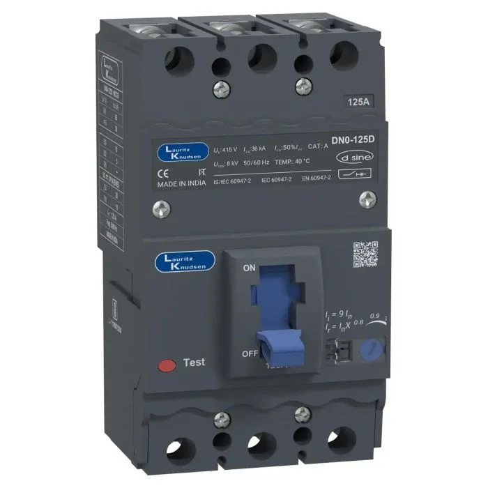 CM90680OOLOOG Lauritz Knudsen MCCB dsine DN0 - 125 A, 3 Pole, 36 kA, Thermal-Magnetic Release
