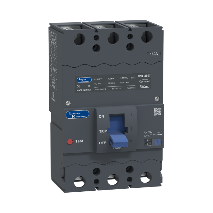 CM90638OOMO Lauritz Knudsen MCCB dsine DN1 - 160 A, 3 Pole, 25 kA, Thermal-Magnetic Release