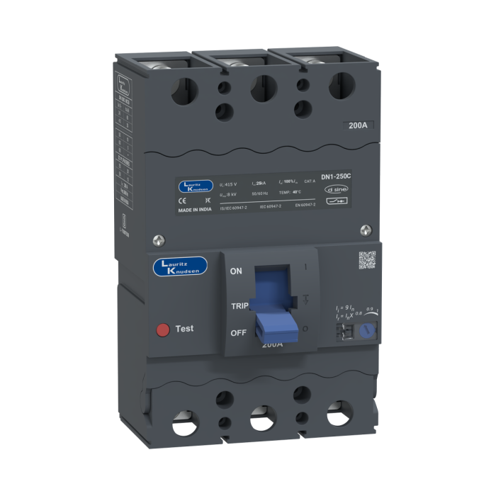 CM90638OONO Lauritz Knudsen MCCB dsine DN1 - 200 A, 3 Pole, 25 kA, Thermal-Magnetic Release